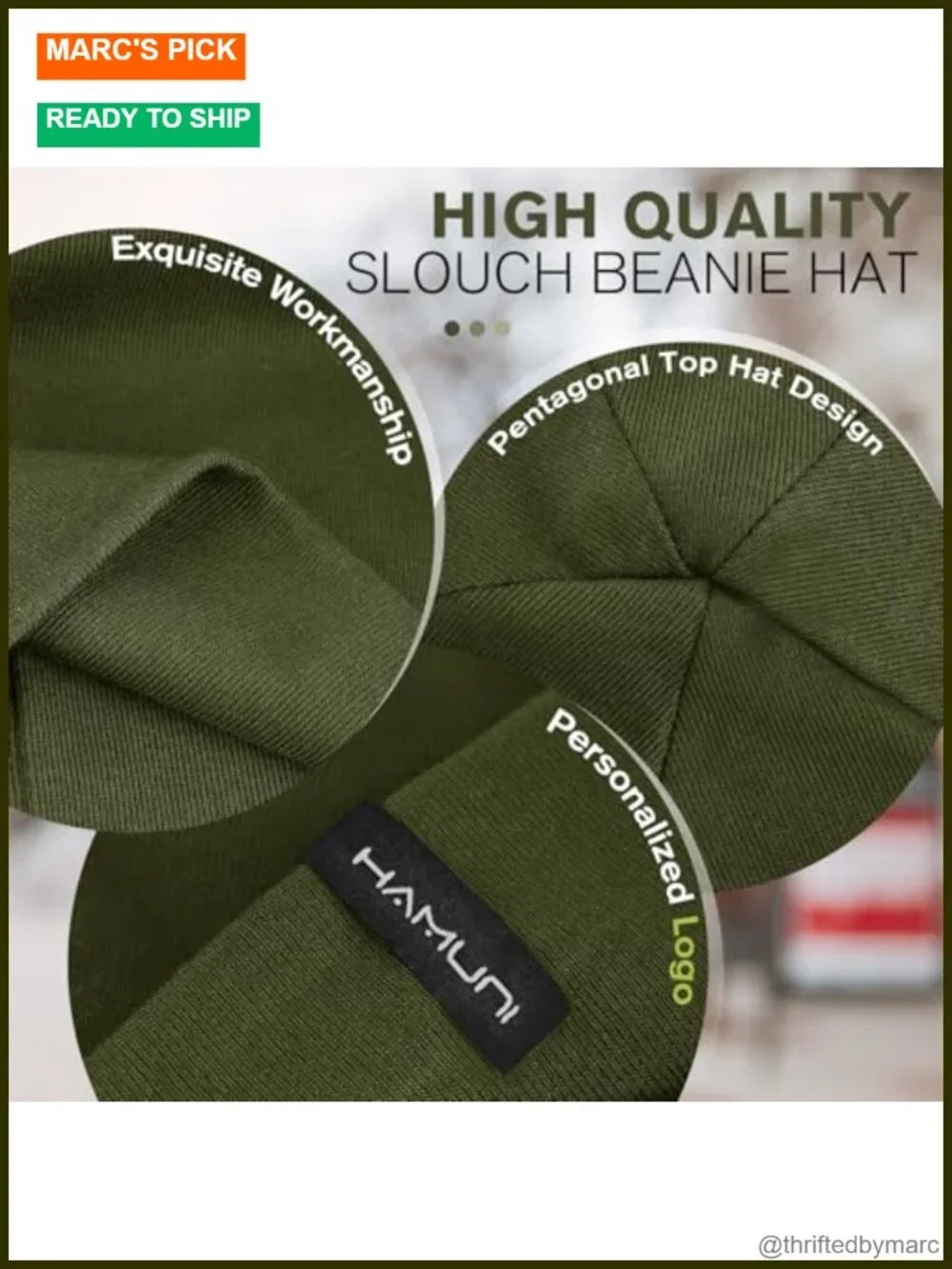 Slouchy Beanie - Soft Cotton Double-Layer Unisex Hat for Daily Wear